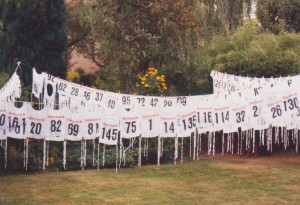 LauChr_01 Startnummern zum Dahlewitzer Lauftag 1999 (Foto: D. Bohm)