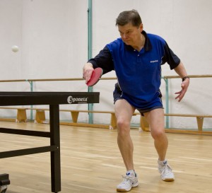 Beim Tischtennisspiel