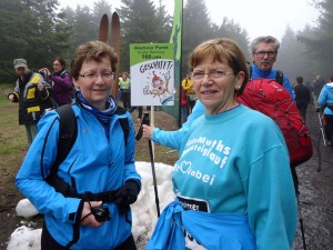 Karin und Rosi am höchsten Punkt (Foto: D. Bohm)